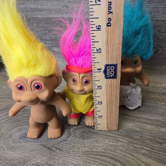 Vintage Troll Doll Lot of 8 90s TNT Forrest Troll New in Package 4 in-4.5 in - Picture 11 of 12